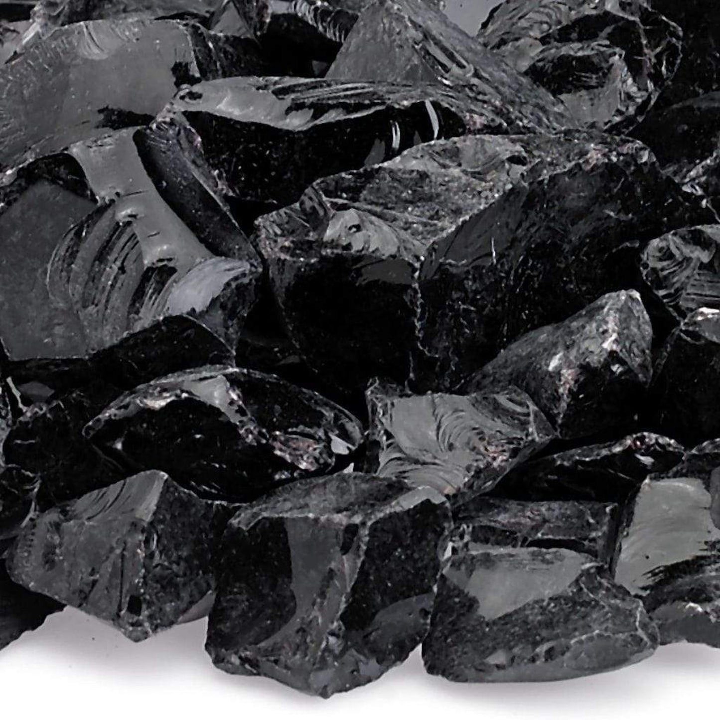200 lbs. Black Non Reflective Fire Glass Media