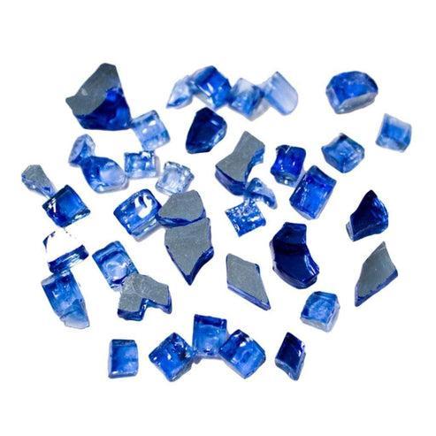 200 lbs. Cobalt Reflective Fire Glass Media