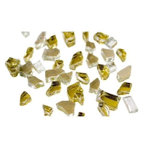 200 lbs. Gold Reflective Fire Glass Media