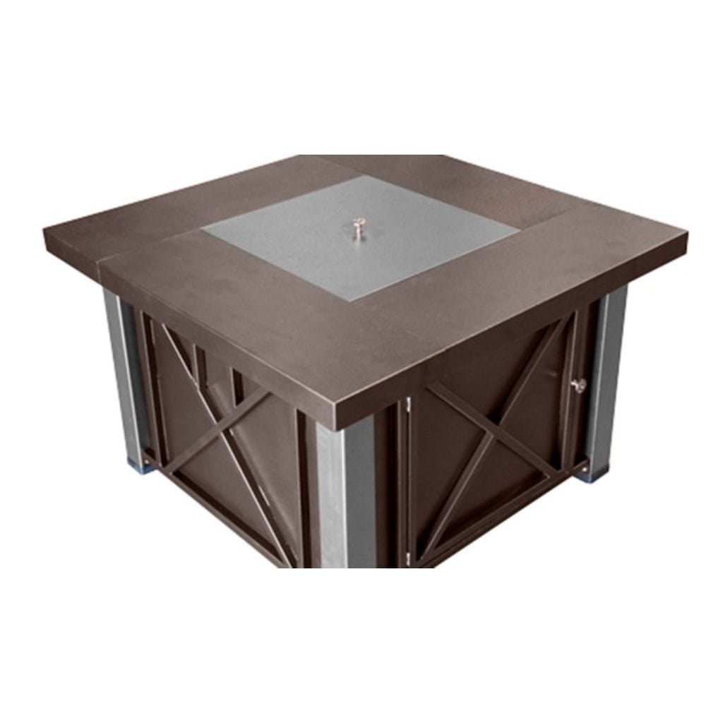 AZ Patio 38" Bronze/Stainless Steel Propane Decorative Fire Pit