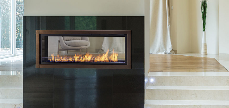 Monessen Artisan 48" Vent Free See-Through Natural Gas Linear Fireplace With IPI Plus Ignition