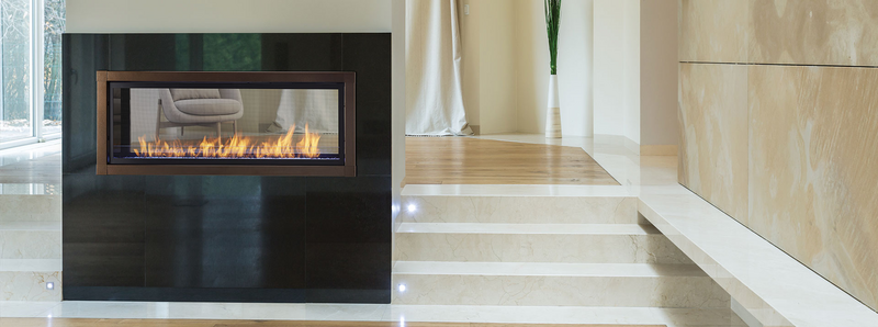 Monessen Artisan 48" Vent Free See-Through Natural Gas Linear Fireplace With IPI Plus Ignition