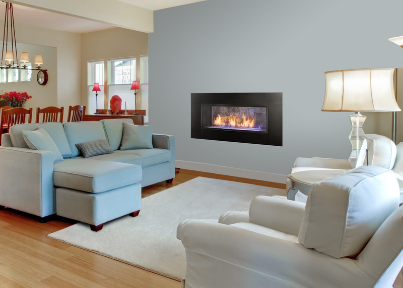 Monessen Artisan 48" Vent Free See-Through Natural Gas Linear Fireplace With IPI Plus Ignition