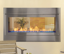Monessen Artisan 48" Vent Free See-Through Natural Gas Linear Fireplace With IPI Plus Ignition