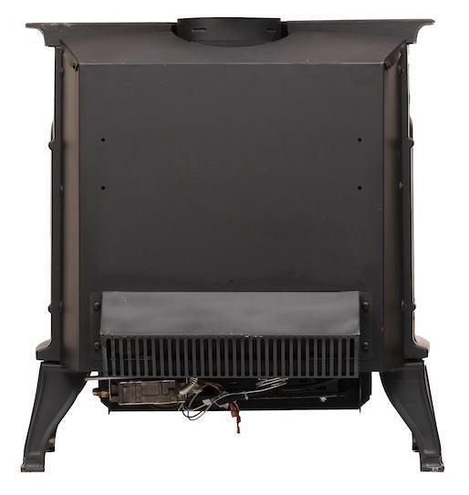 Breckwell BH23 26" Black Finish Freestanding Proflame 2, Direct Vent Cast Iron Stove With Logs