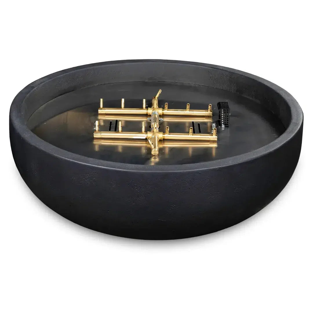 Blaze 38" Round Concrete Propane Gas Fire Bowl