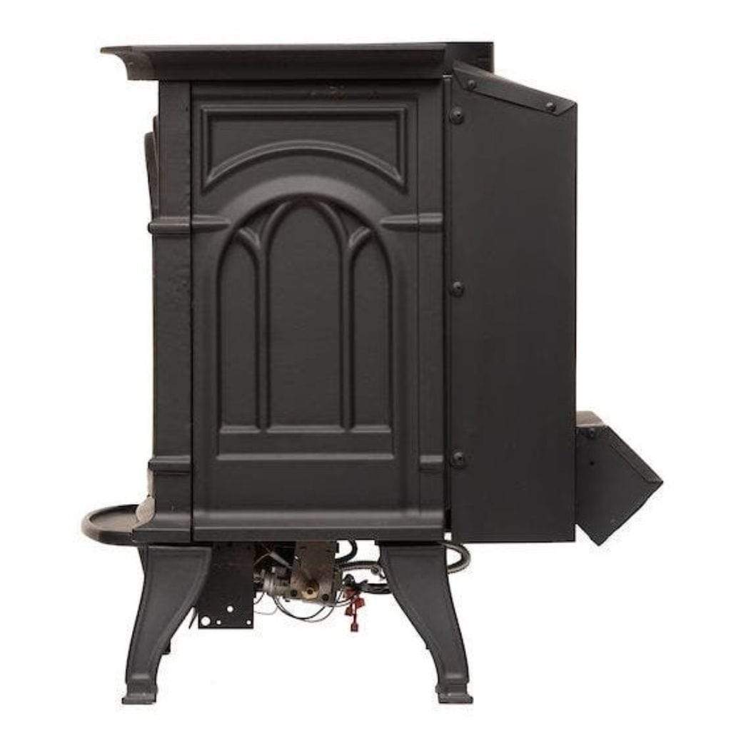 Breckwell BH32VF 26" Black Finish Freestanding Millivolt Control, Propane Gas Vent Free Cast Iron Stove With Logs