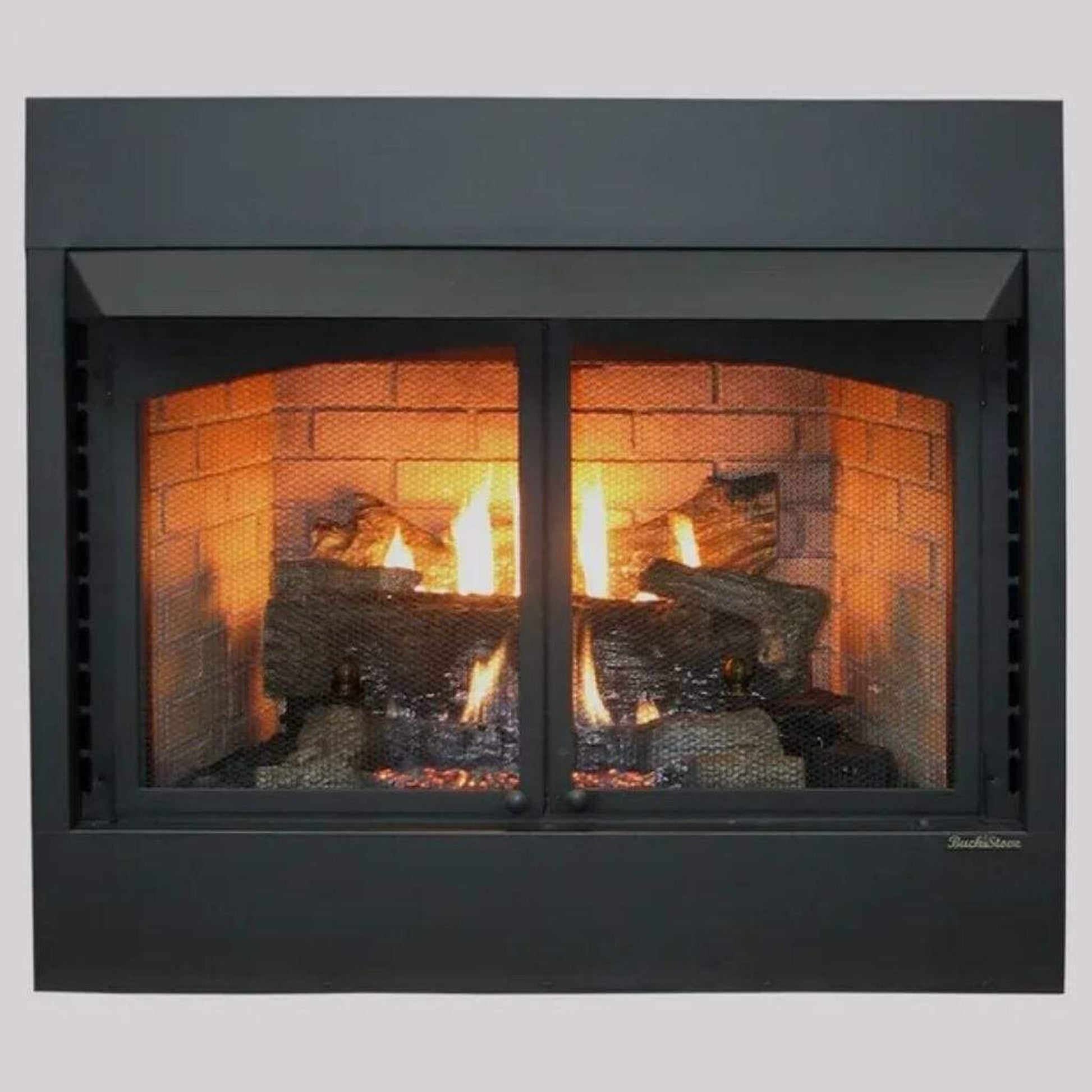 Buck Stove Builder Series Model ZCBBXL 42" Vent Free Gas Firebox With EmberVision 100 Liquid Propane Oak Log