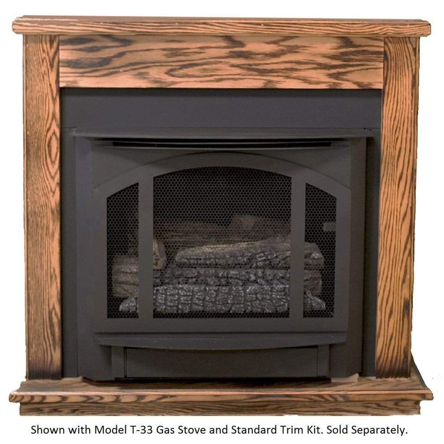 Buck Stove Model T-33 Classic Corner Unfinished Mantel