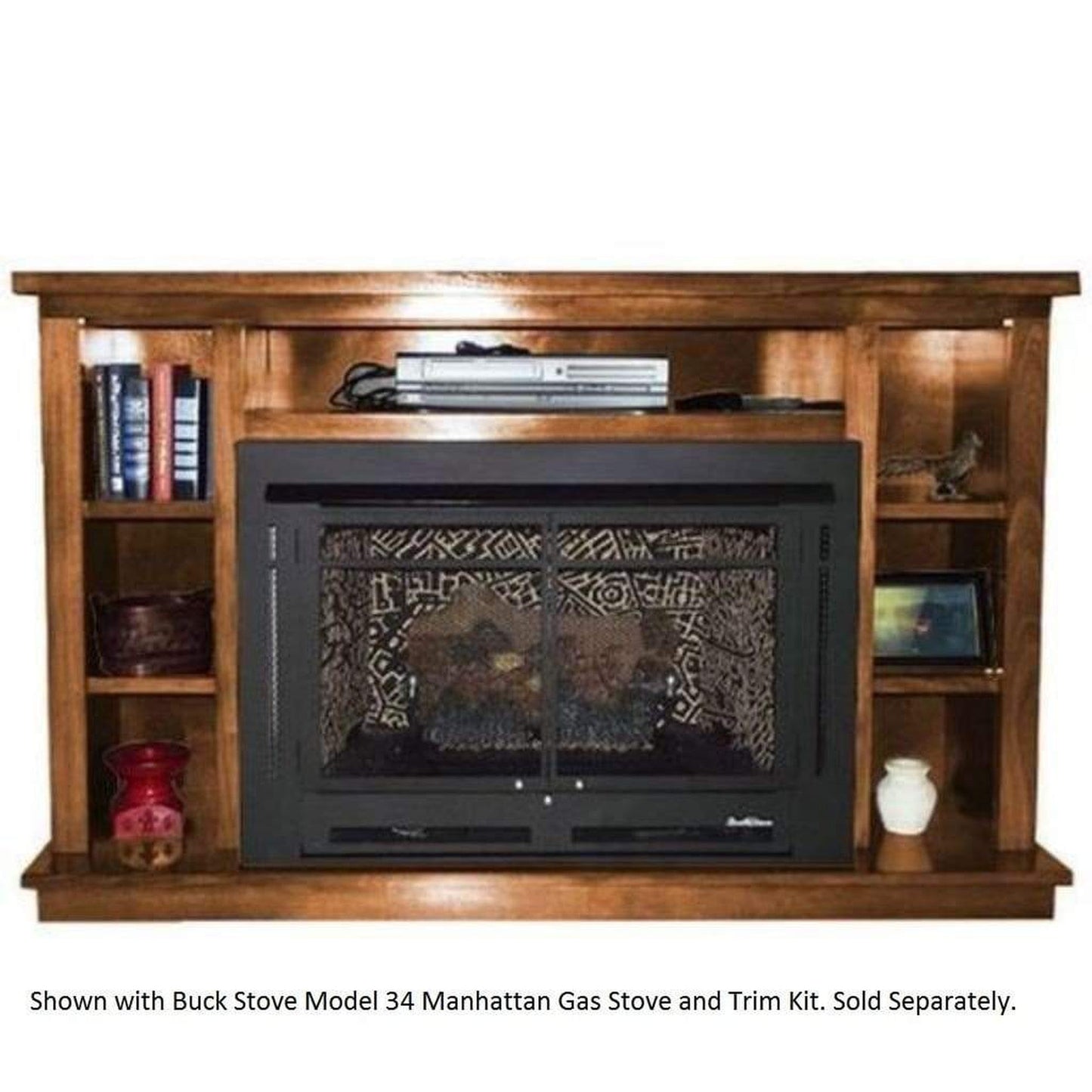 Buck Stove Prestige Manhattan Leather Mantel for Model 34ZC Gas Stove