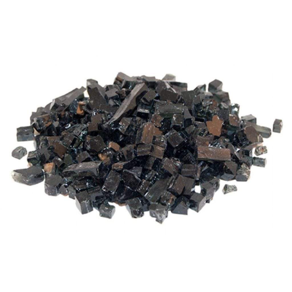 Crushed Black Non-Reflective Fire Glass Media
