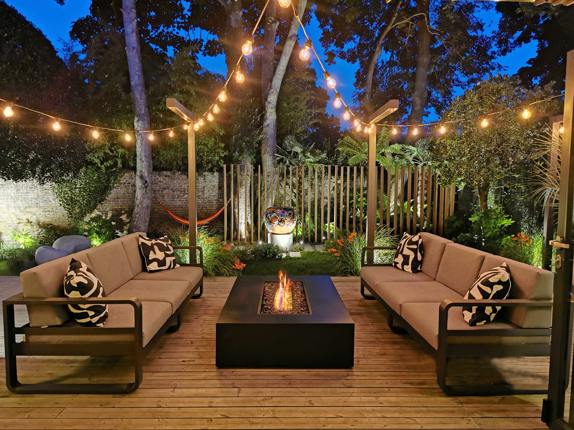 EcoSmart Fire 65" Wharf 65 Fire Pit Table with Ethanol Burner by Mad Design Group