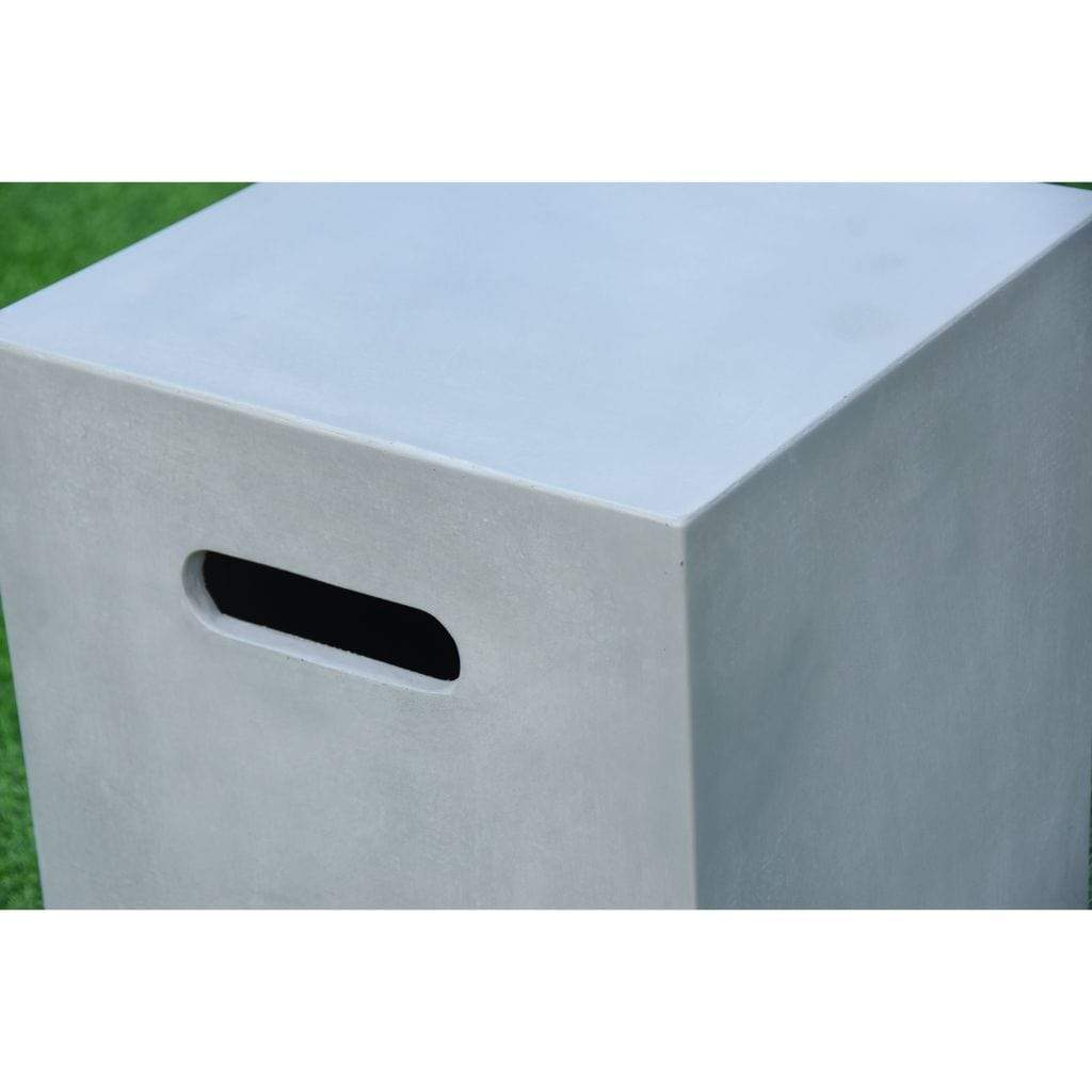 Elementi 18" Square Light Gray Liquid Propane Concrete Tank Cover ONB01-208