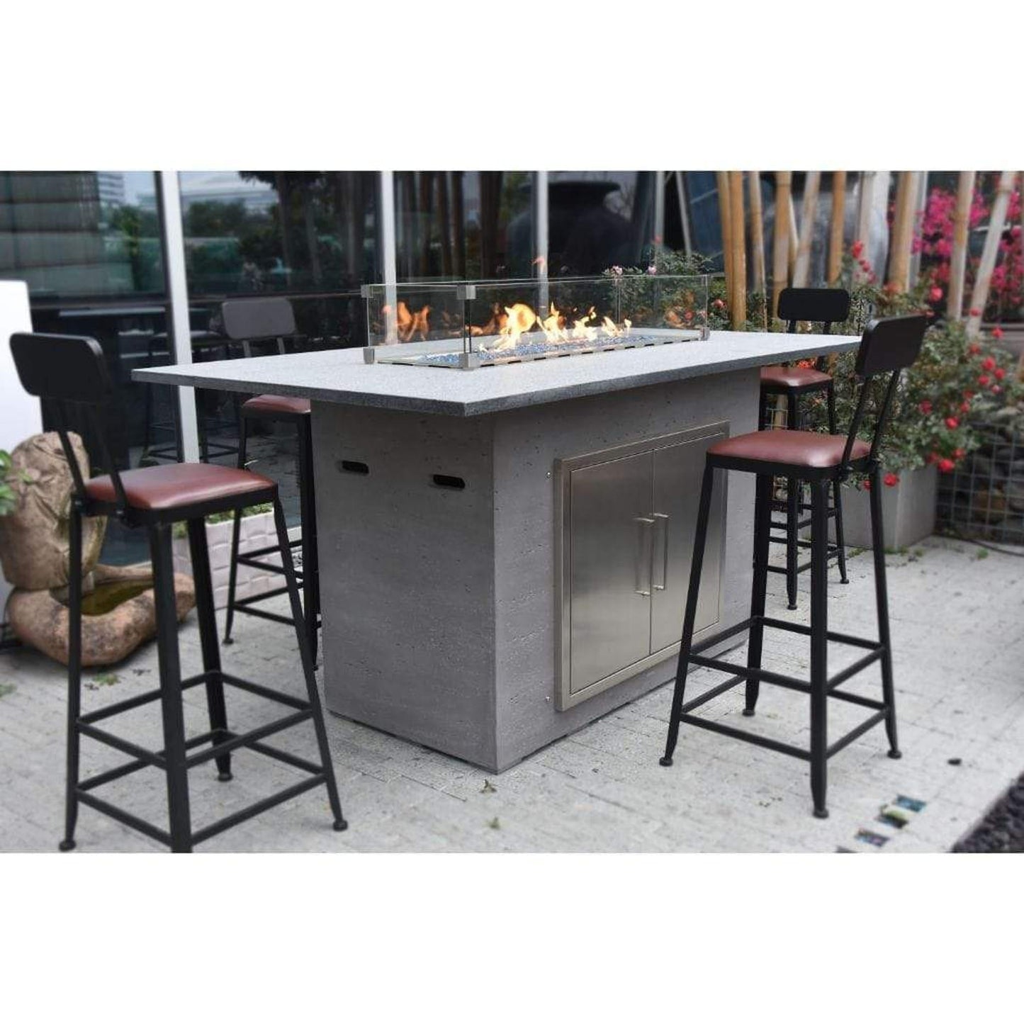 Elementi Himalaya 42" Concrete Propane Bar Table