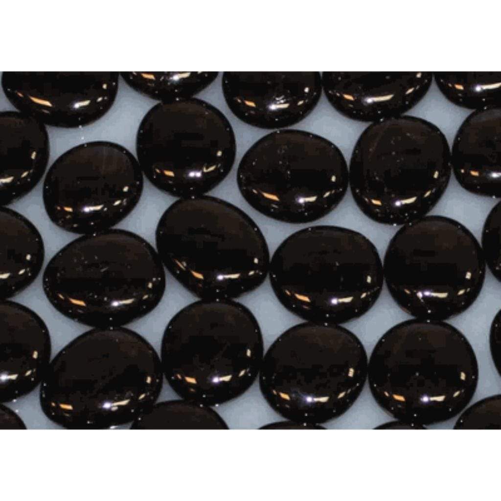 Empire 1" Onyx Solid Reflective Decorative Glass Drops (1 Sq. Ft.)