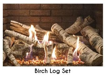 Empire 10-Pieces Birch Burncrete Log Set for Rushmore DVCT40 Direct Vent Fireplace