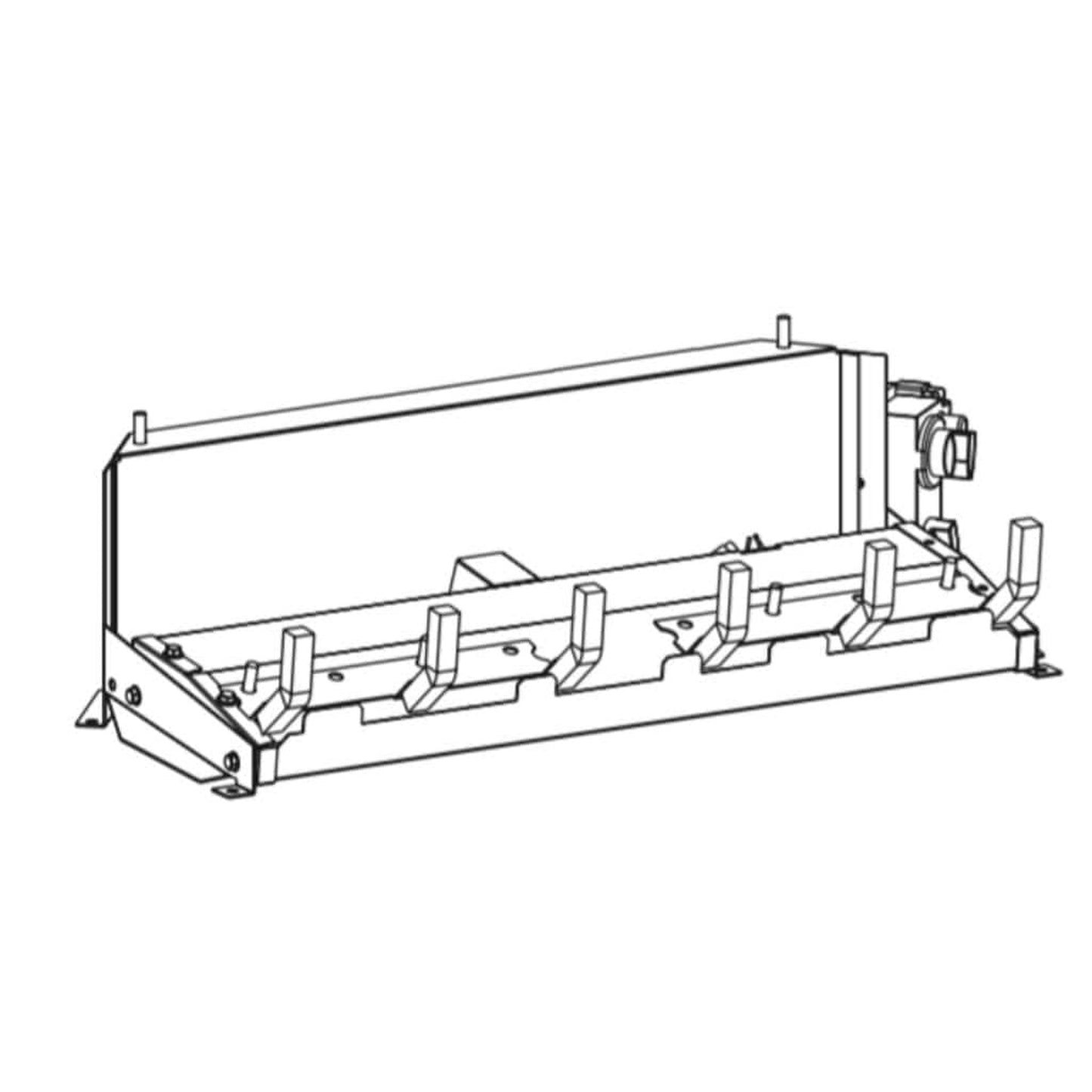 Empire 16" Variable Flame With Remote Control for On/Off and Flame Height, Propane Gas Vent Free Slope Glaze Burner