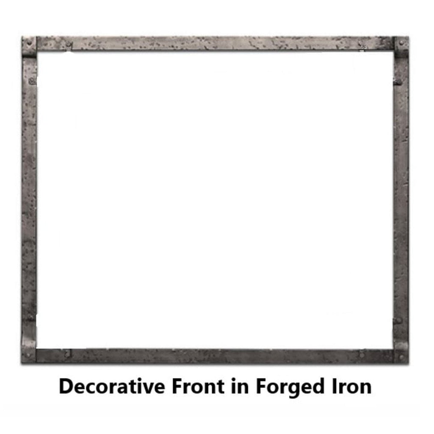 Empire 48" Distressed Pewter Forged Iron Frame for DVLL48 Boulevard Direct Vent See-Through Fireplace