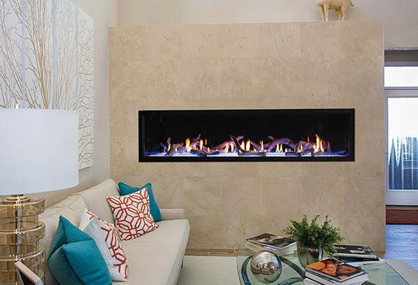 Empire Boulevard 72" Multi Function Remote, Natural Gas Direct Vent Linear Fireplace