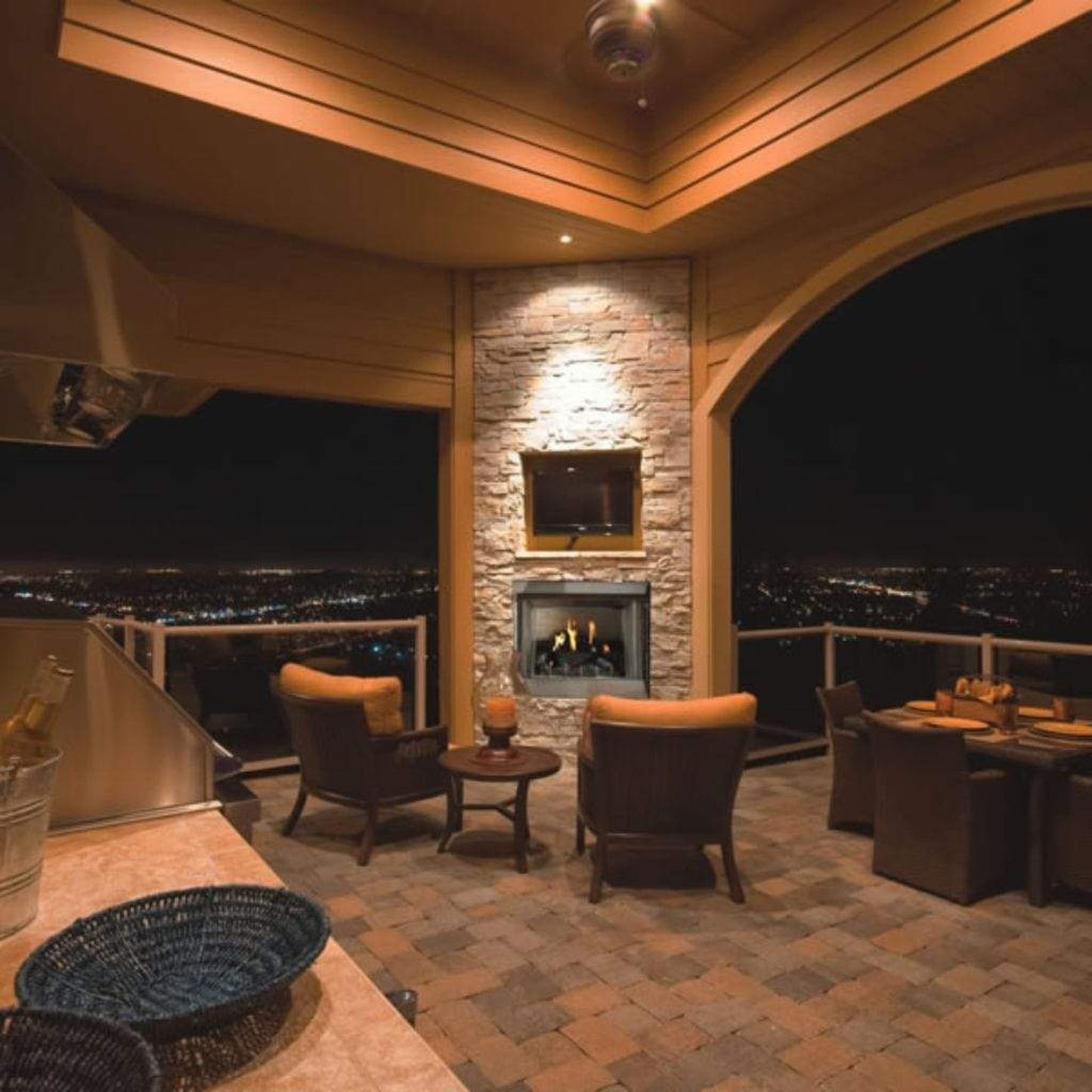 Empire Carol Rose Coastal 36" Stainless Steel Intermittent Pilot Control, Natural Gas Traditional Premium Outdoor Fireplace