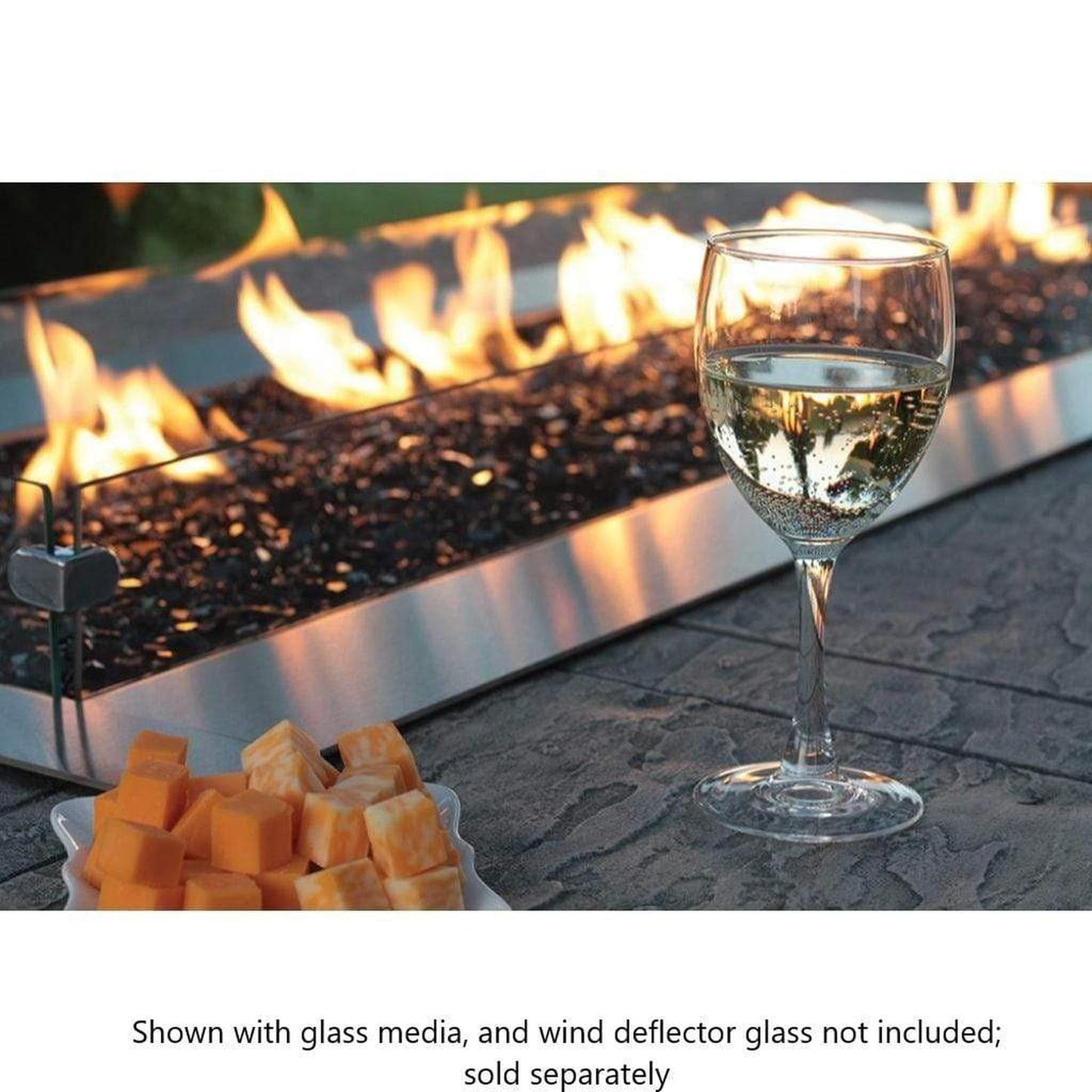 Empire Carol Rose Coastal 48" Stainless Steel Manual Control, Natural Gas Outdoor Linear Fire Pit