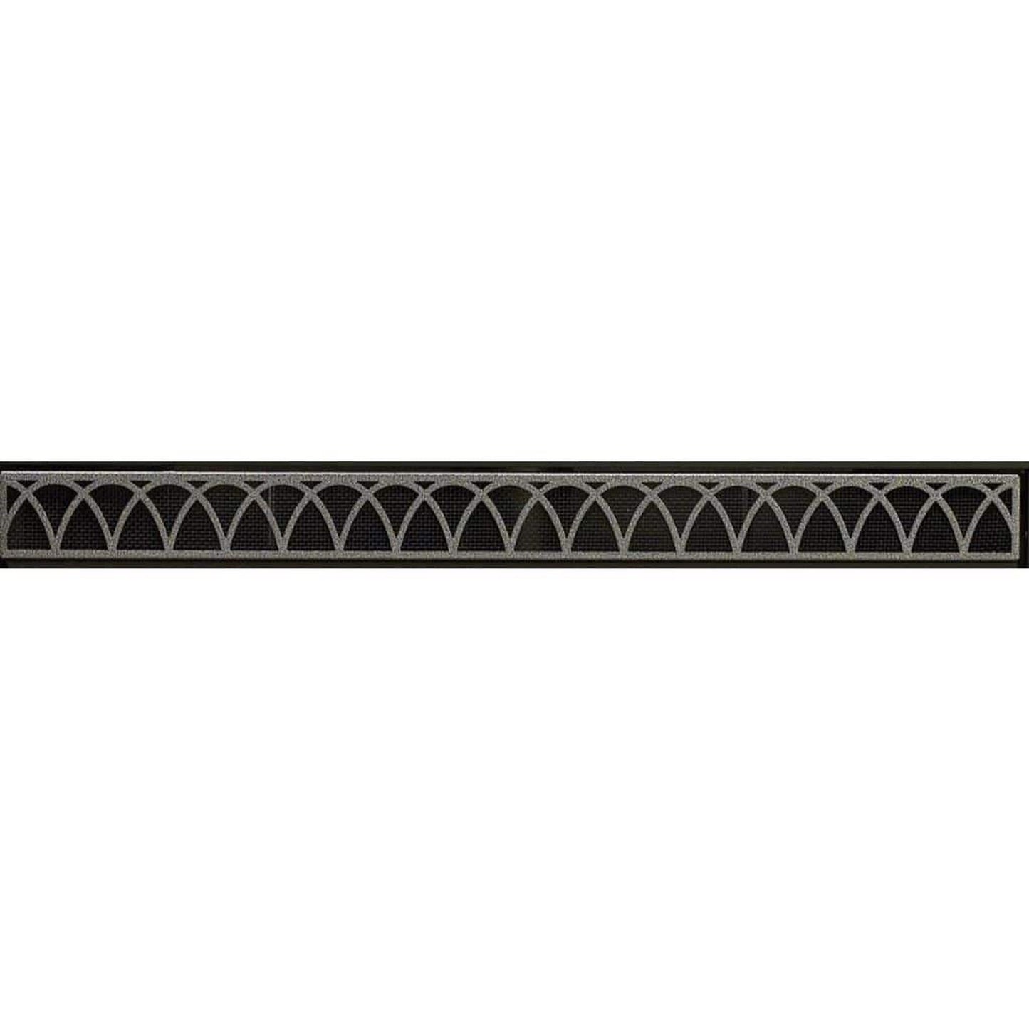 Empire Hammered Pewter Arch Louvers for 42" Fireplace and Firebox
