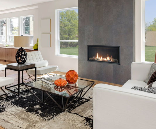 Empire Loft 36" Millivolt Control With On/Off Switch, Natural Gas Direct Vent Linear Fireplace