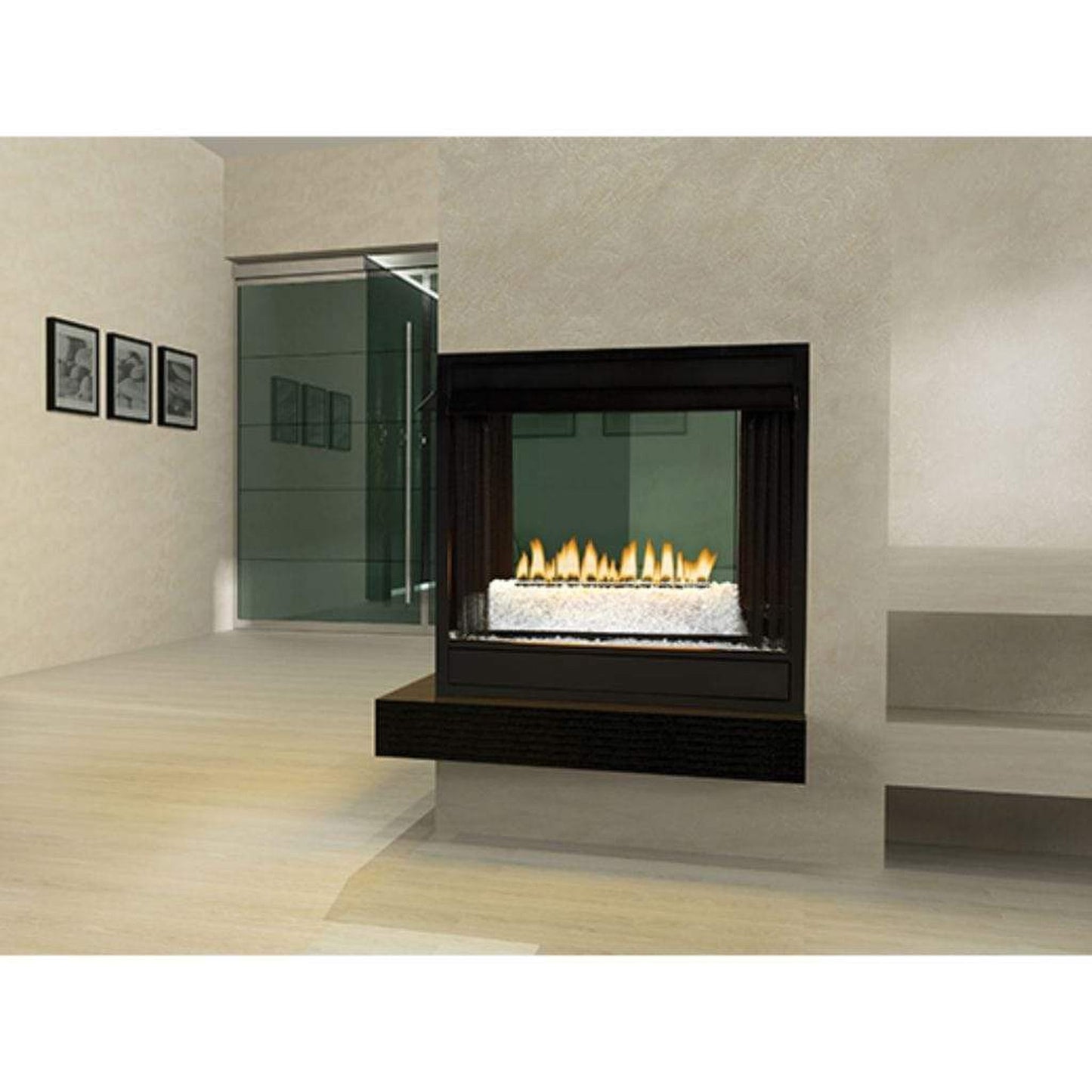 Empire Loft Series 24" Millivolt Control With On/Off Switch, Natural Gas Vent Free Multi Sided Burner