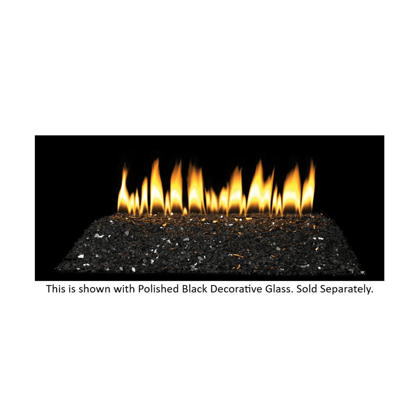 Empire Loft Series 30" Millivolt Control With On/Off Switch, Natural Gas Vent Free Contemporary Burner