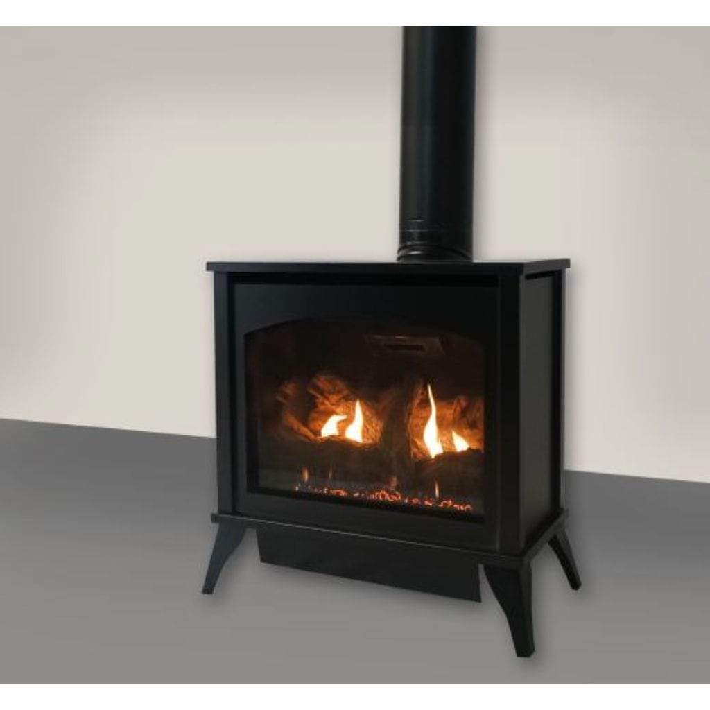 Empire Spirit 27" Millivolt Control With On/Off Switch, Natural Gas Direct Vent Medium Steel Stove
