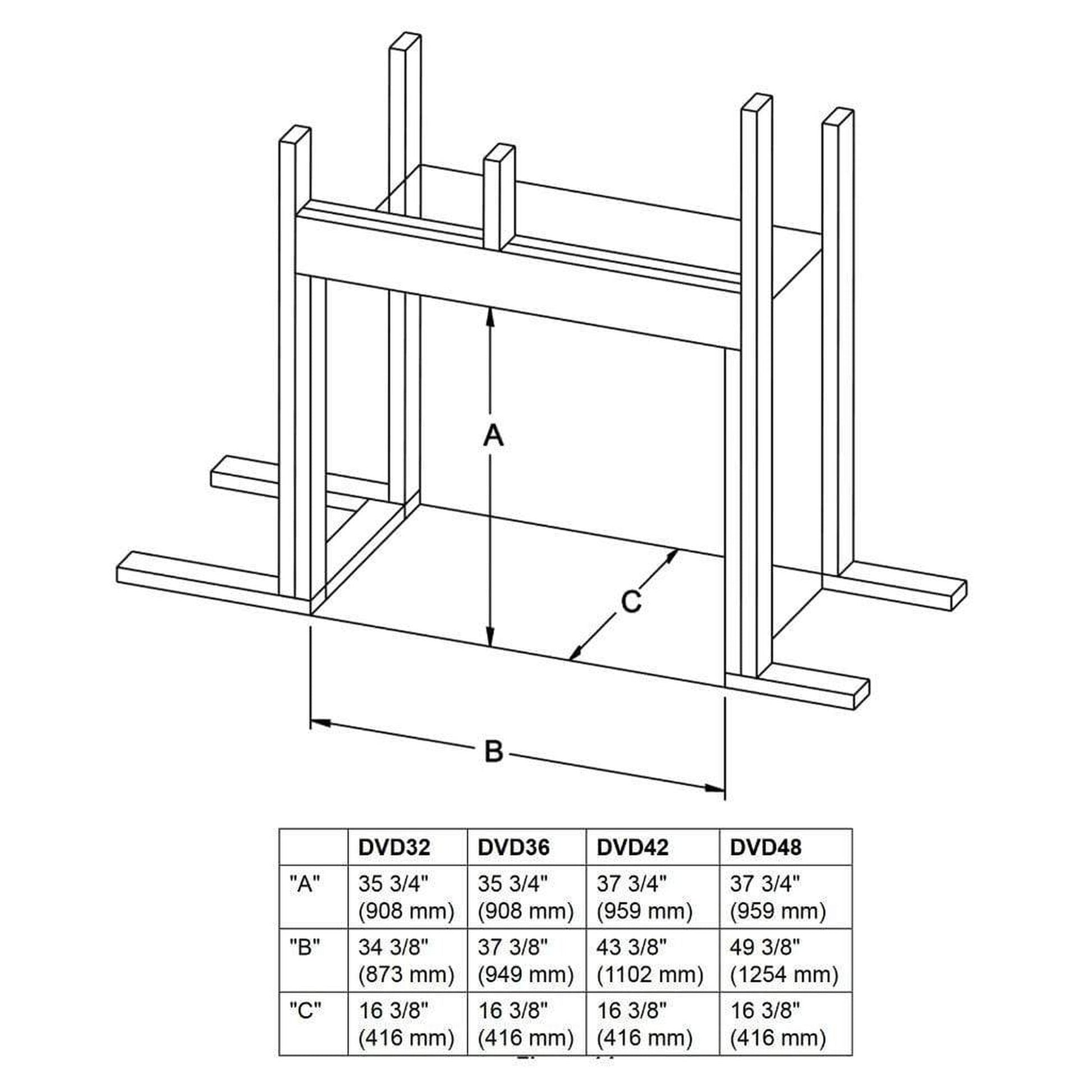 Empire Tahoe 32" Millivolt Control With On/Off Switch, Natural Gas Direct Vent Deluxe Fireplace