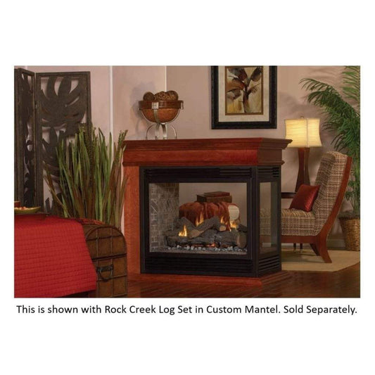 Empire Tahoe 36" Millivolt Control With On/Off Switch, Natural Gas Direct Vent Premium Peninsula Fireplace