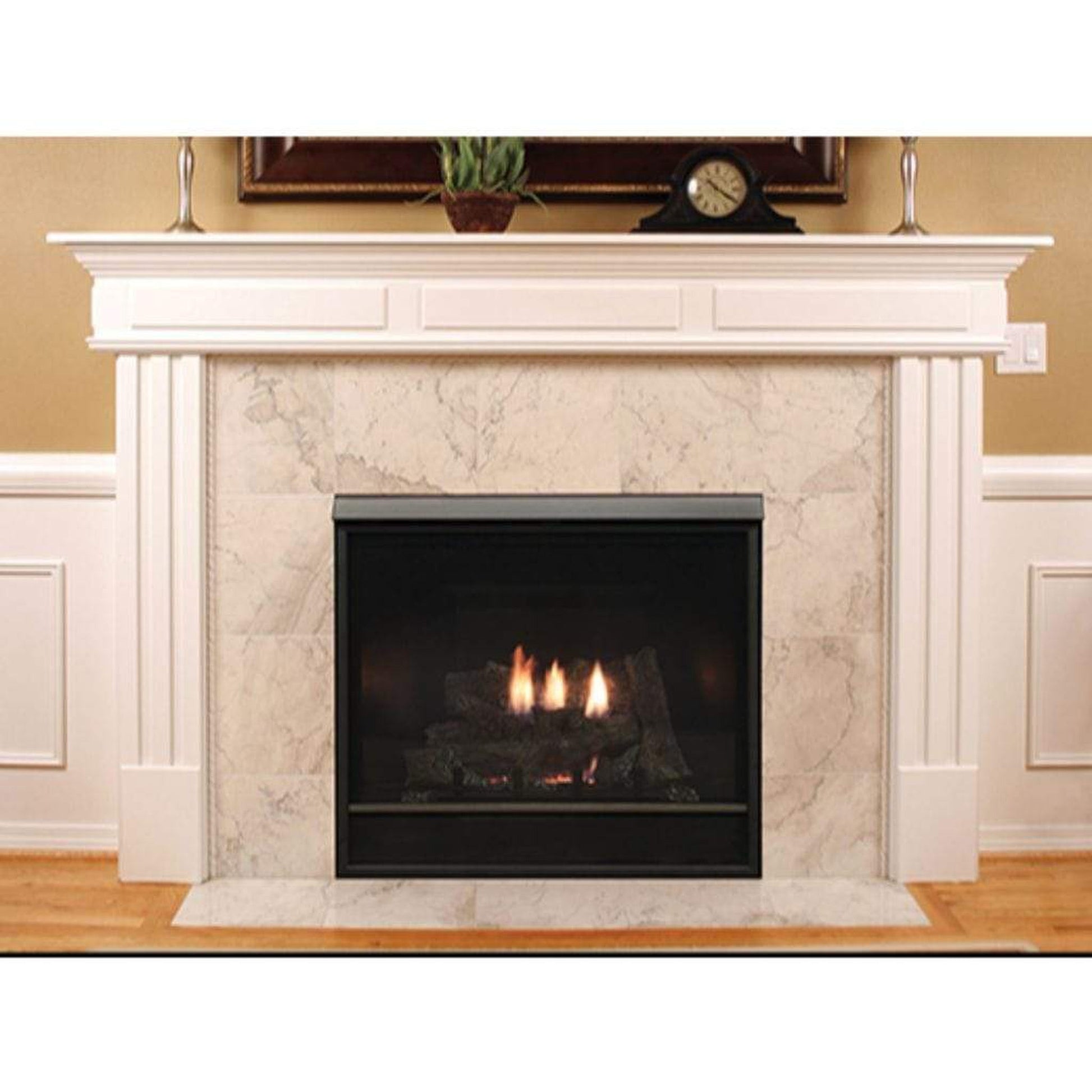 Empire Tahoe Clean Face 32" Millivolt Control With On/Off Switch, Natural Gas Direct Vent Deluxe Fireplace