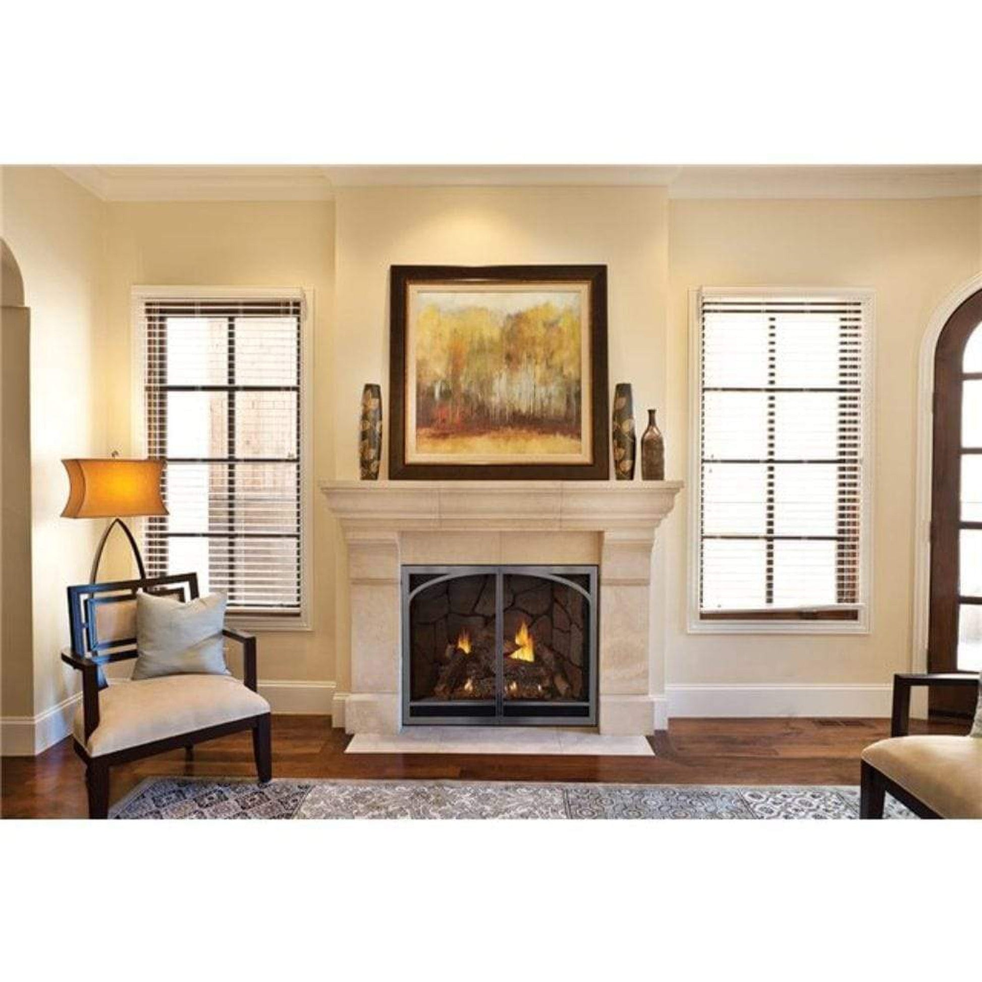 Empire Tahoe Clean Face 36" Millivolt Control With On/Off Switch, Natural Gas Direct Vent Traditional Luxury Fireplace
