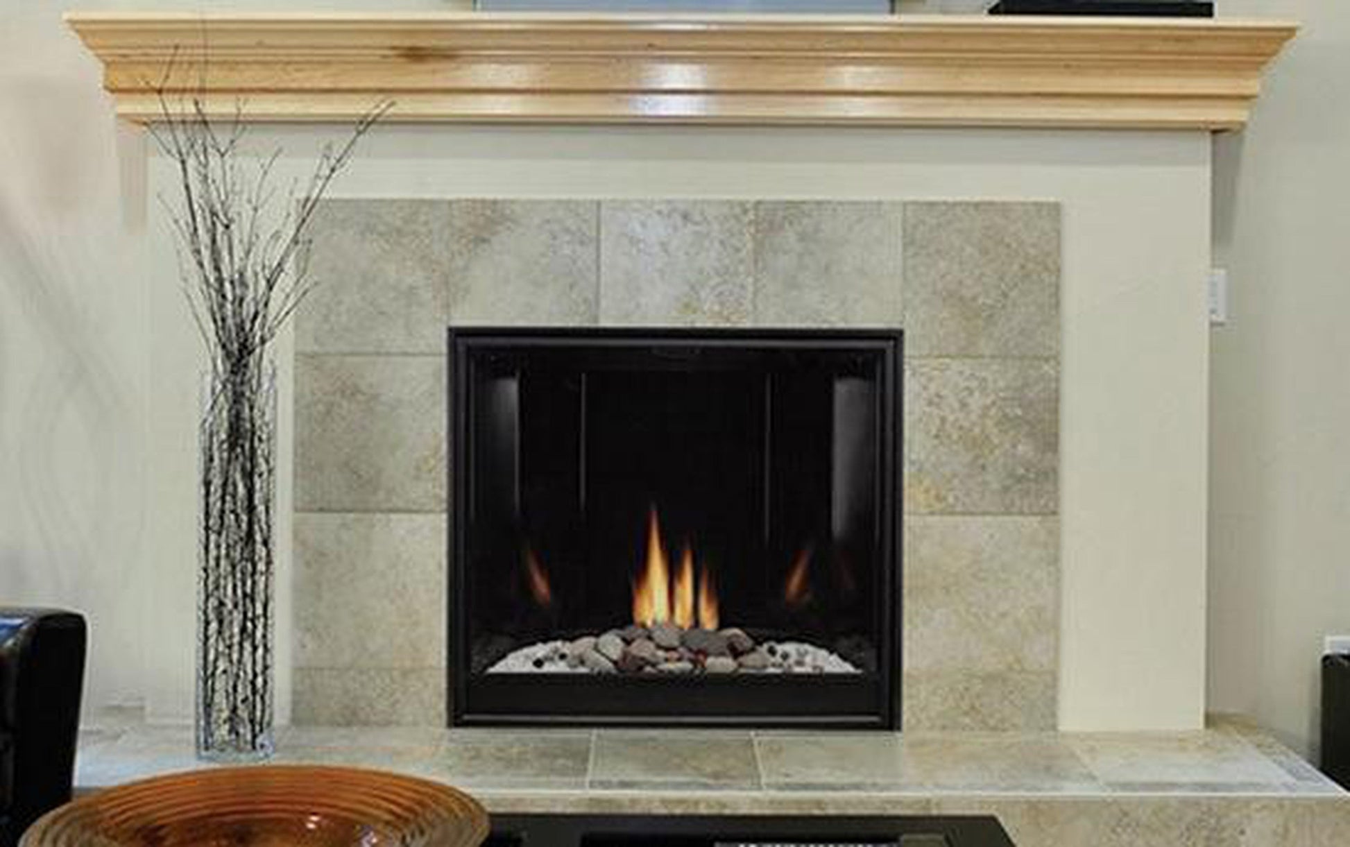 Empire Tahoe Clean Face 42" Millivolt Control With On/Off Switch, Natural Gas Direct Vent Premium Contemporary Fireplace