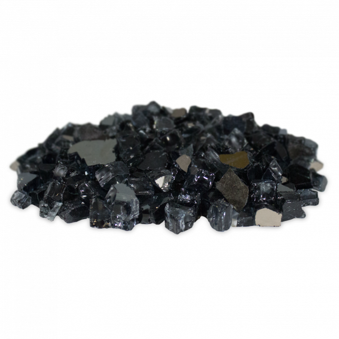 Firegear 10 Lbs. Black Large Reflective Fire Glass