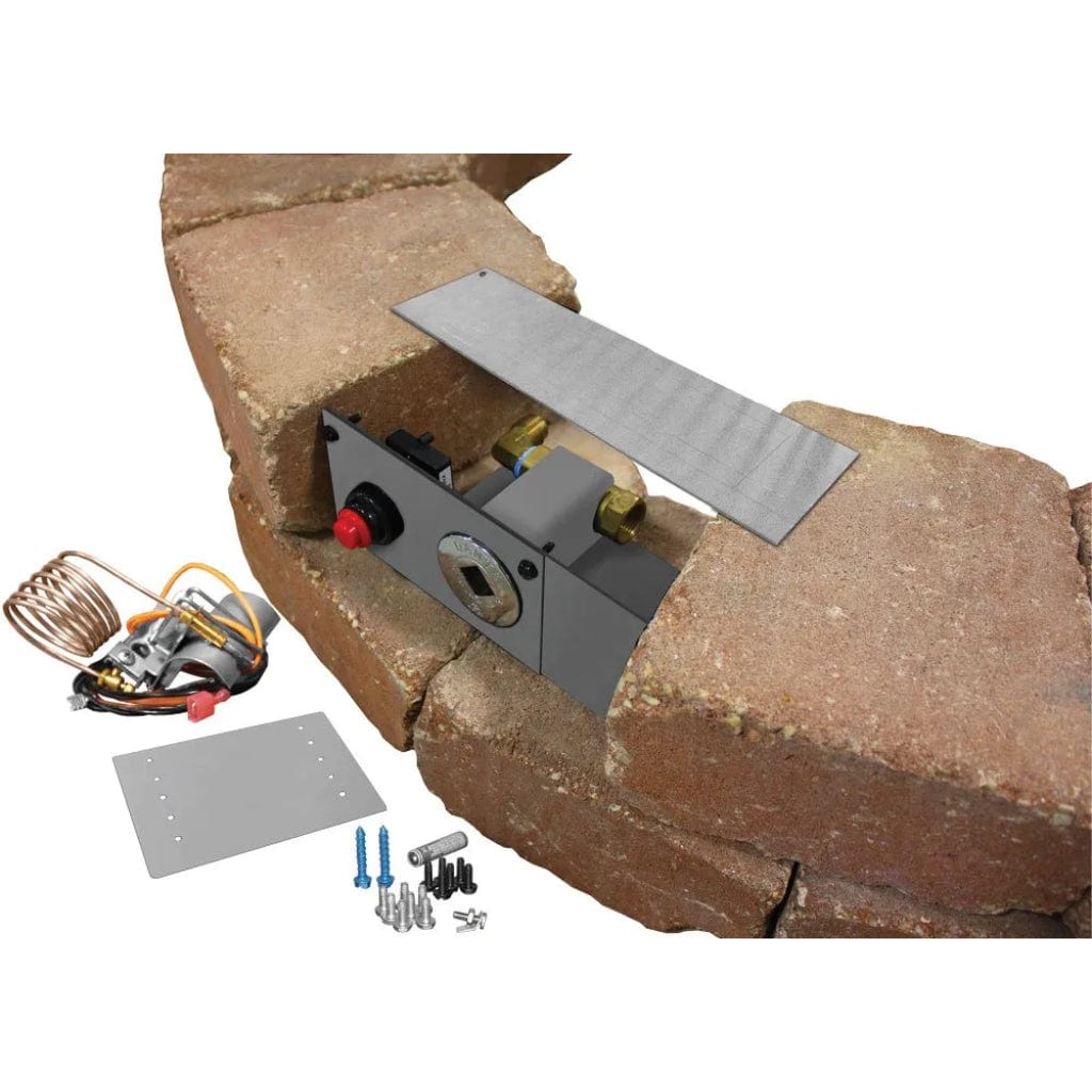 Firegear Paver Fire Pit Control Panel Kit With Piezo Igniter for Match Throw Ignition System