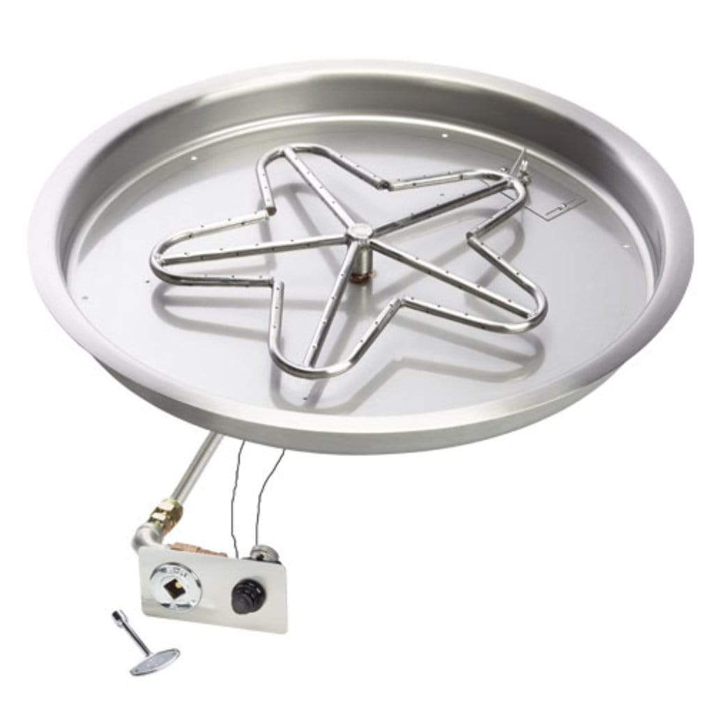 HPC 19" Round Bowl Standard Insert With Push Button Ignition - Non-Certified