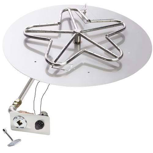 HPC 24" Round Flat Standard Insert With Push Button Ignition - Non-Certified
