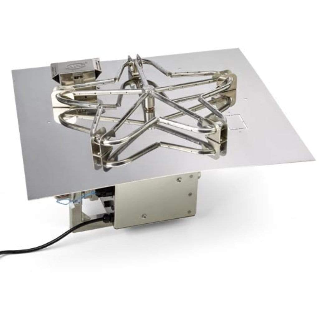HPC 24" Square Flat Pan Electronic Ignition Fire Pit Insert