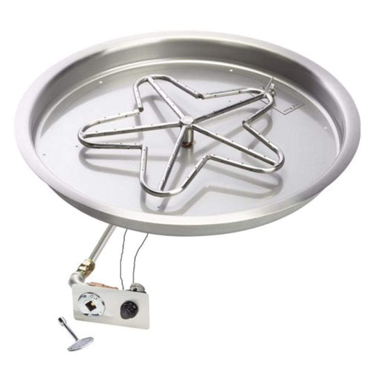 HPC 25" Round Bowl Inserts Push Button Ignition - Non-Certified