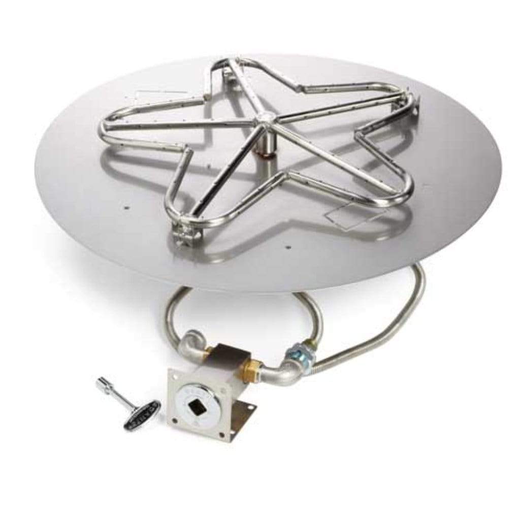 HPC 30" Round Flat Pan Match Lit Ignition Fire Pit Insert