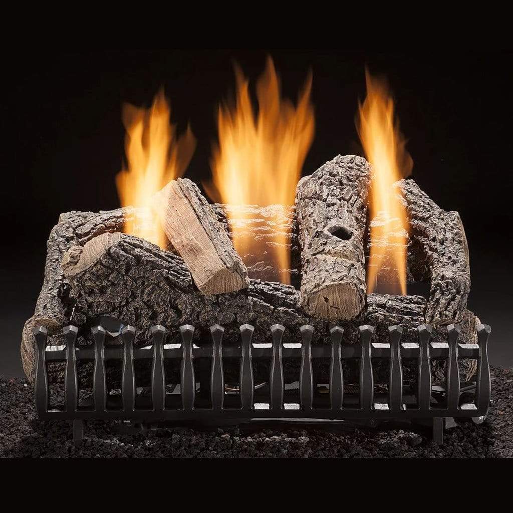 Hargrove 24" Classic Oak Vent-Free Propane Gas Log Set With Manual Valve