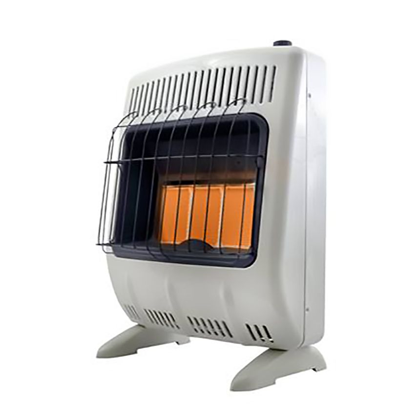 Heatstar 24" 20,000 BTU Infrared Radiant Vent Free Natural Gas Heater With Thermostat and Blower