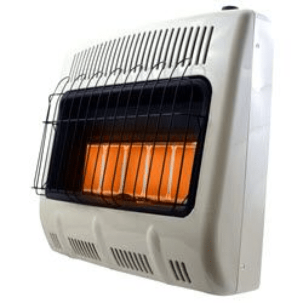 Heatstar 31" 30,000 BTU Infrared Radiant Vent Free Propane Heater With Thermostat and Blower