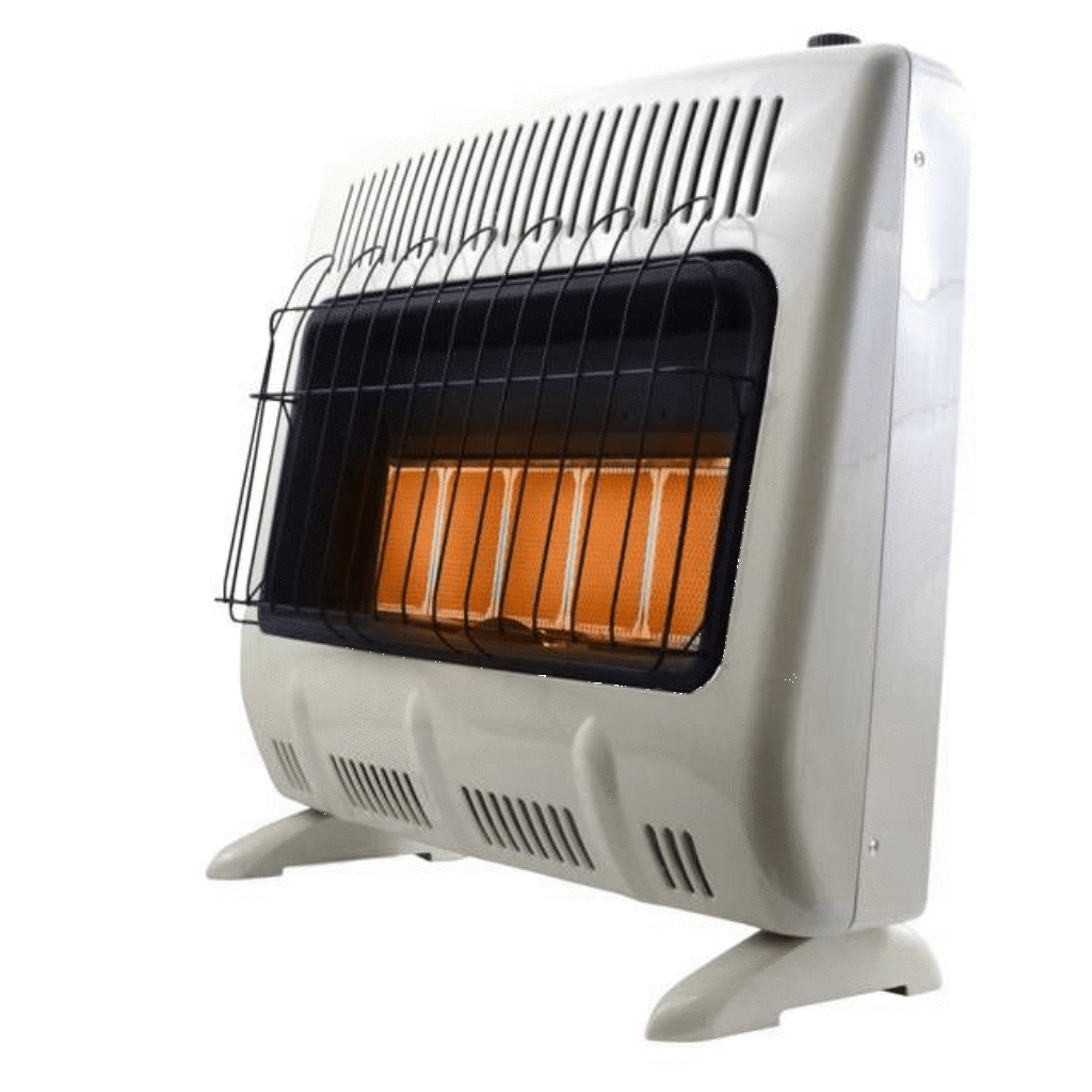 Heatstar 31" 30,000 BTU Infrared Radiant Vent Free Propane Heater With Thermostat and Blower