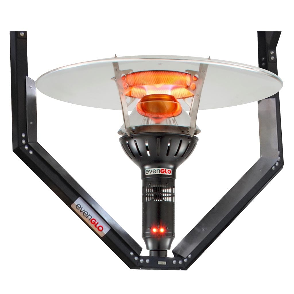IR Energy evenGLO GA301H 48" Black Hanging Mushroom Natural Gas Patio Heater