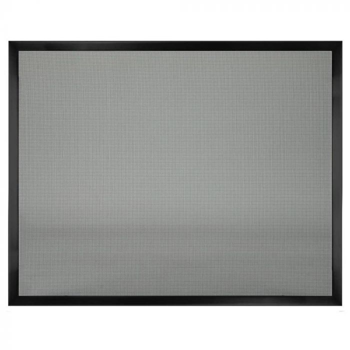 Kingsman Black Door Frame With Fixed Screen for ZVF33 Zero Clearance Vent Free Firebox