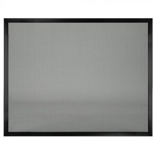 Kingsman Black Door Frame With Fixed Screen for ZVF33 Zero Clearance Vent Free Firebox