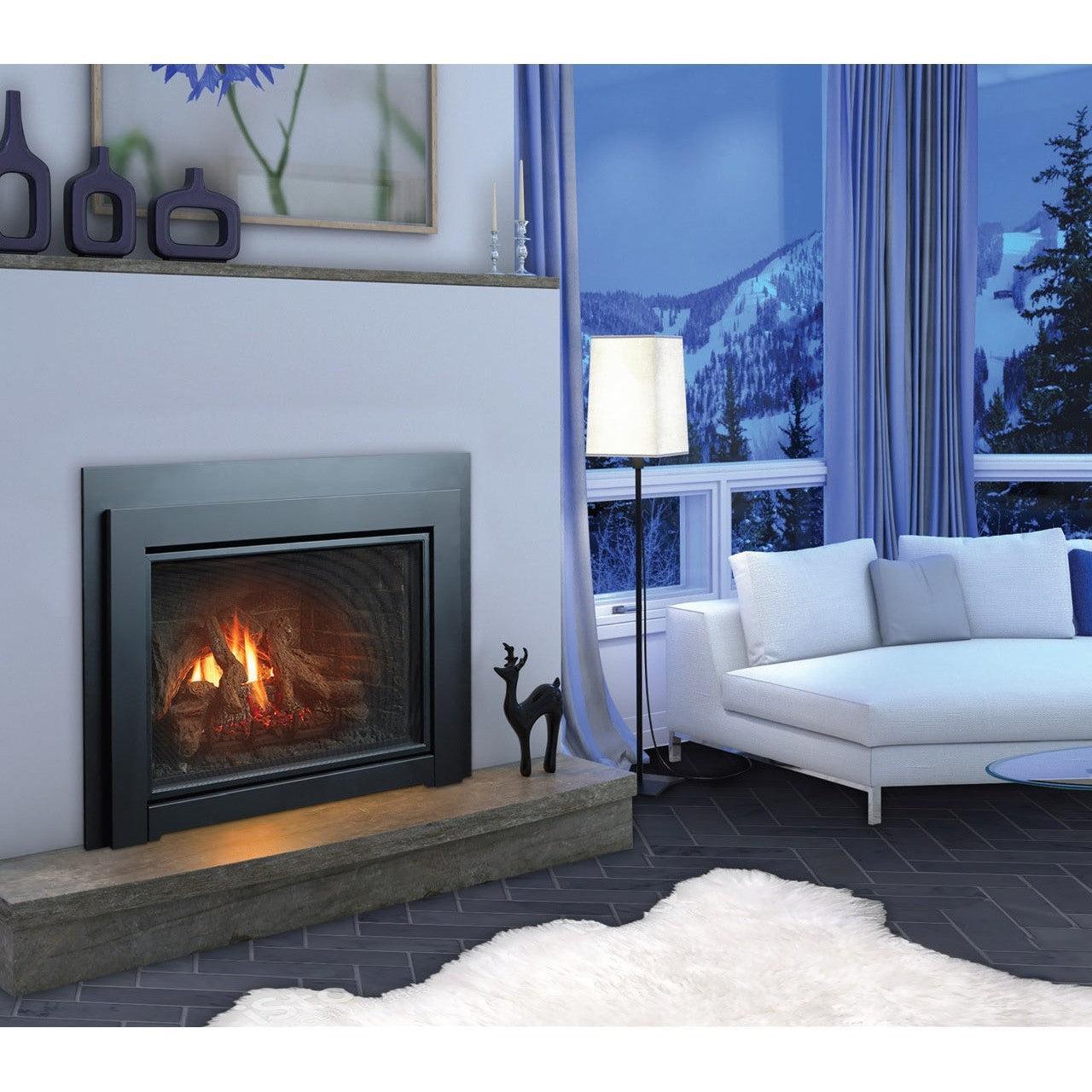 Kingsman IDV44 33" Intermittent Pilot Control Proflame 2, Natural Gas Direct Vent Fireplace Insert
